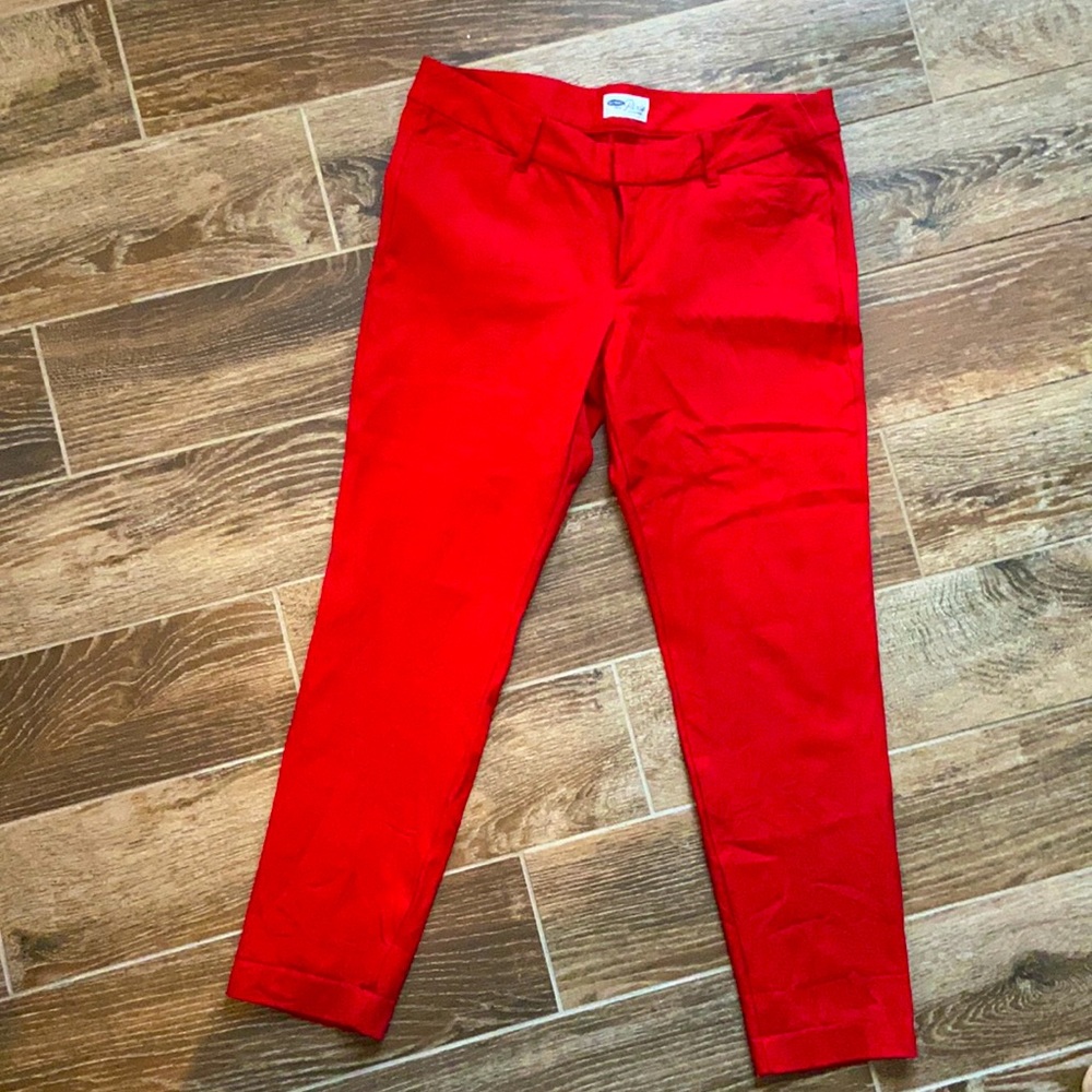 Old Navy Red Pixie Pants